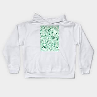 Green eyes Kids Hoodie